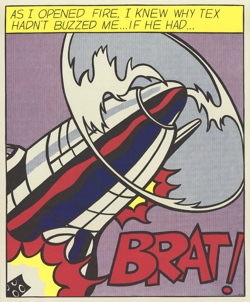 3部作 ロイ・リキテンスタイン ポスター 「As I Opened Fire」 ROY LICHTENSTEIN As I Opened Fire (Panel 1 of 3) 25