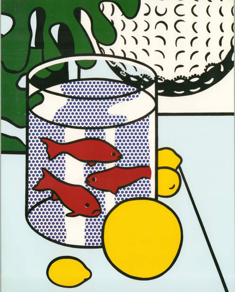 ROY LICHTENSTEIN Still Life with Goldfish Bowl 10.25