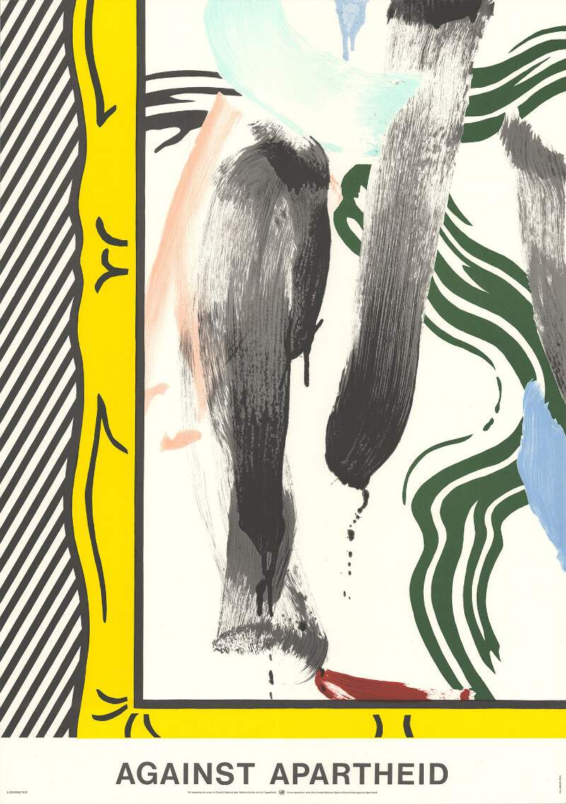 ROY LICHTENSTEIN Against Apartheid 33.5