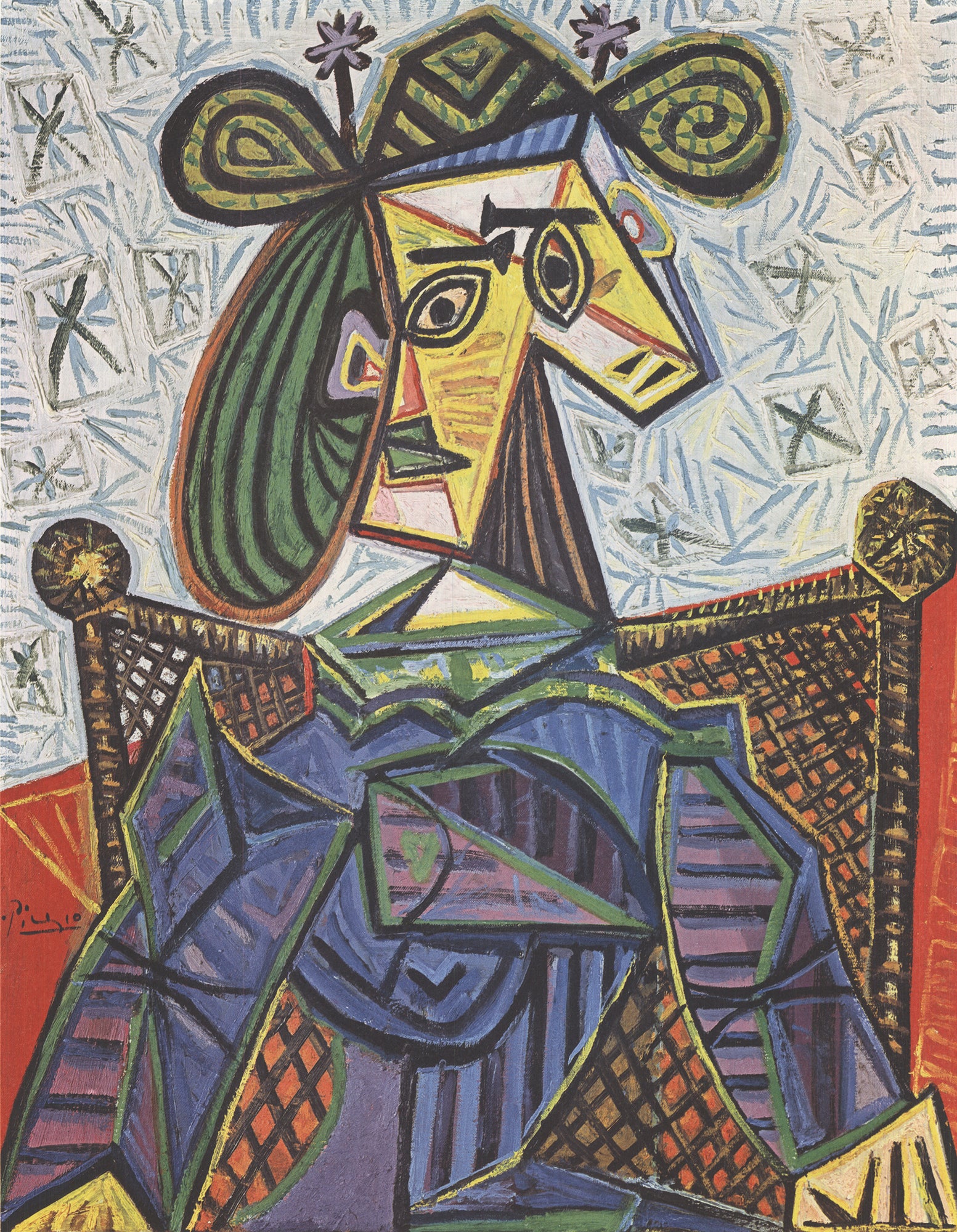 PABLO PICASSO Woman Sitting in an Armchair 19.75