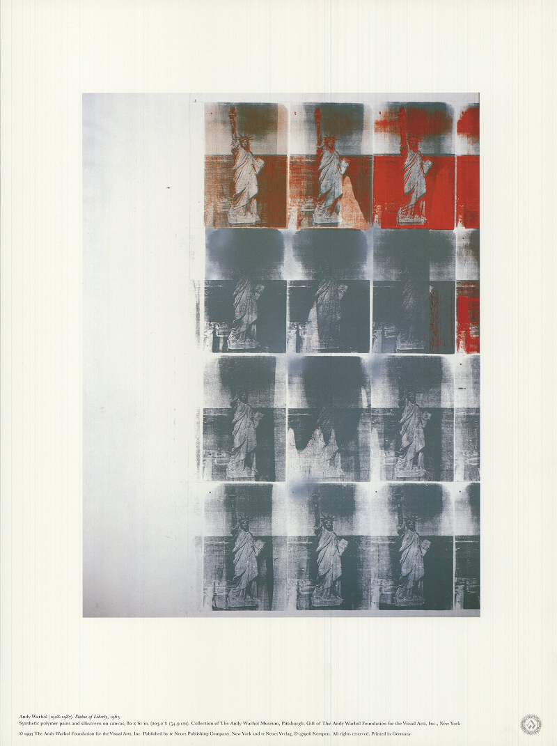 ANDY WARHOL Statue of Liberty 15.75