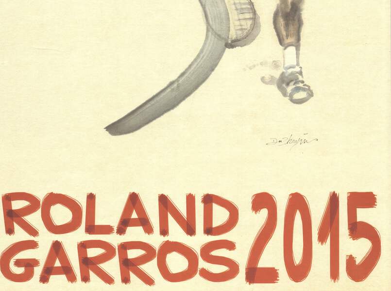 ROLAND GARROS 2015 ポスター DU ZHENJUN Roland Garros French Open 31.25
