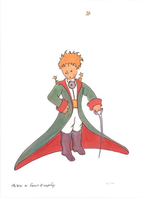 ANTOINE DE SAINT EXUPERY The Little Prince and Red Cape 27