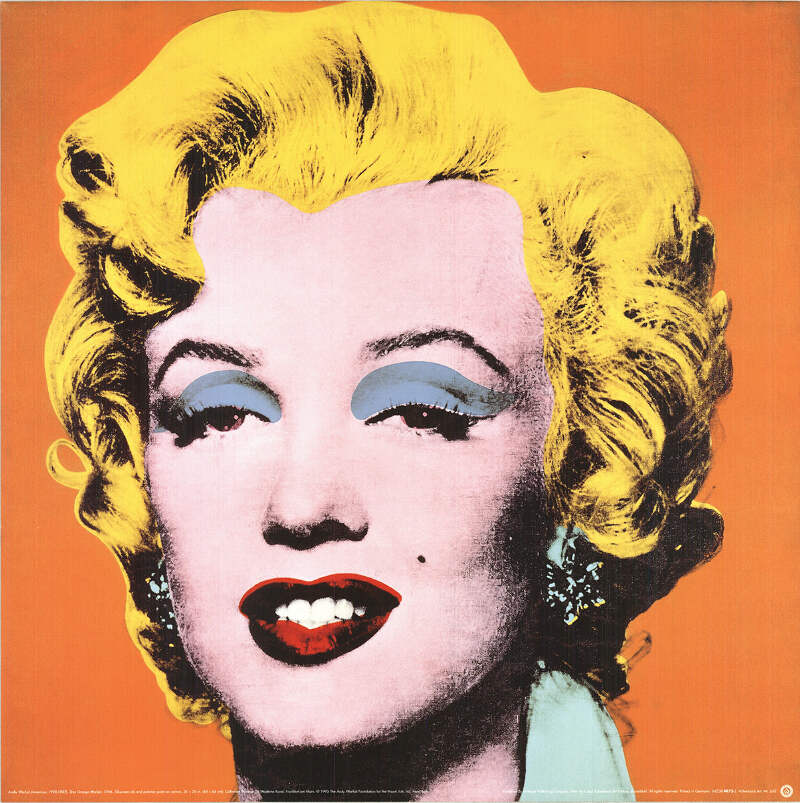 ANDY WARHOL Marilyn Orange (sm) 25.5