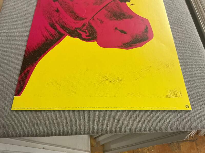 ANDY WARHOL Cow Pink on Yellow, 1966 (small) 33.5