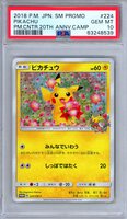 PSA 10 Pikachu 224/SM-P Center 20th Anniversary Promo Japanese