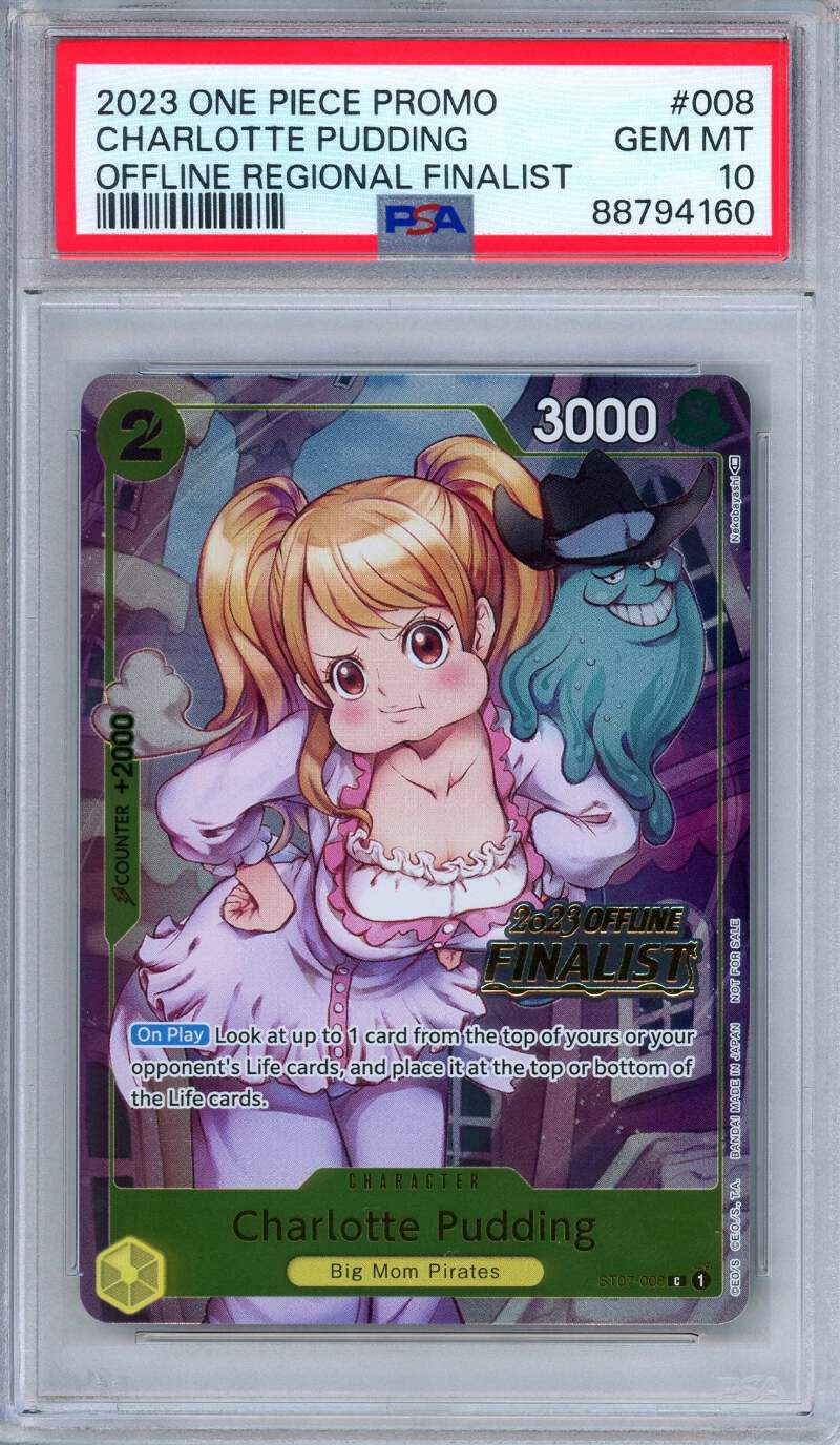 PSA 10 Charlotte Pudding ST07-008 Offline Regional Finalist Prize