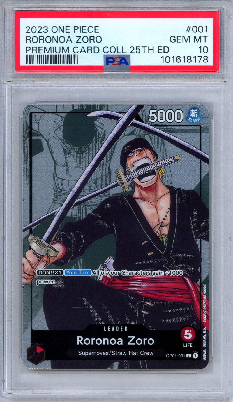 PSA10 ロロノア・ゾロ リーパラOP01-001 PSA 10 Roronoa Zoro Parallel OP01-001 L ROMANCE DAWN ONE