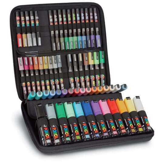 オッフェン　pointed posca beige&black Uni Posca Paint Markers and Sets | Utrecht Art Supplies