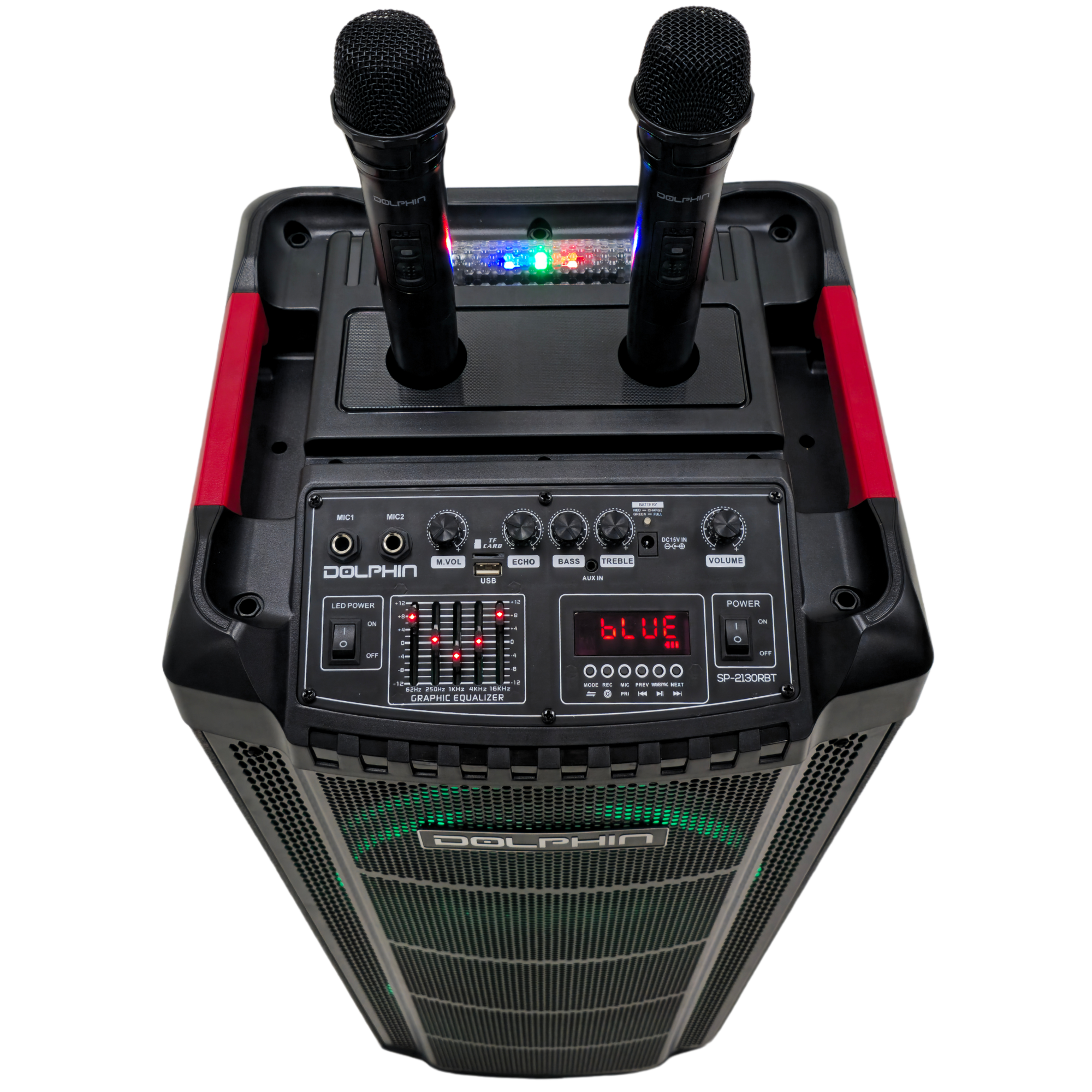 TRI PHONIC Dolphin スピーカー 2個セット Dolphin SP-2130RBT Dual 12” Karaoke Machine with 2 Wireless