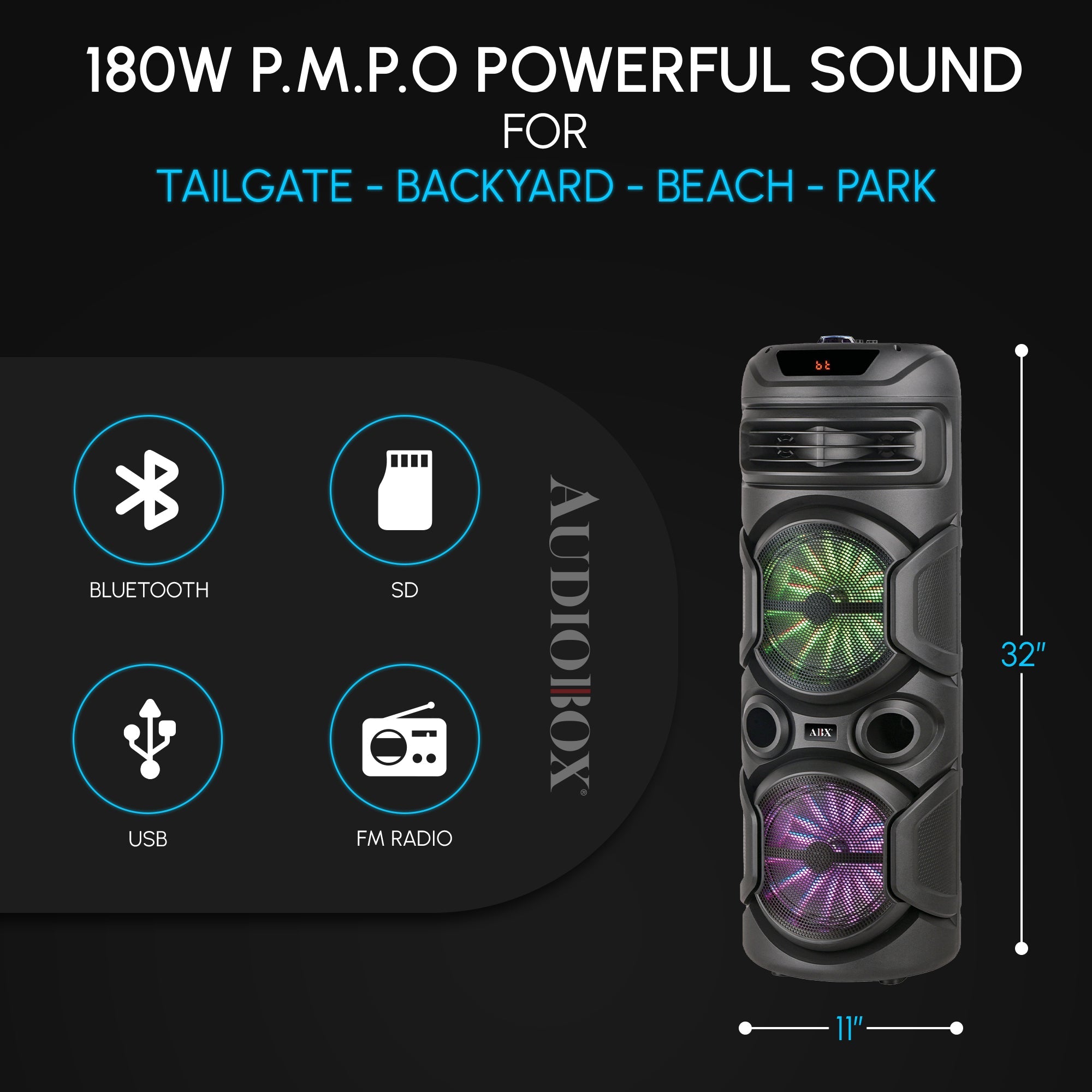 Audiobox ABX-2900R Dual 8