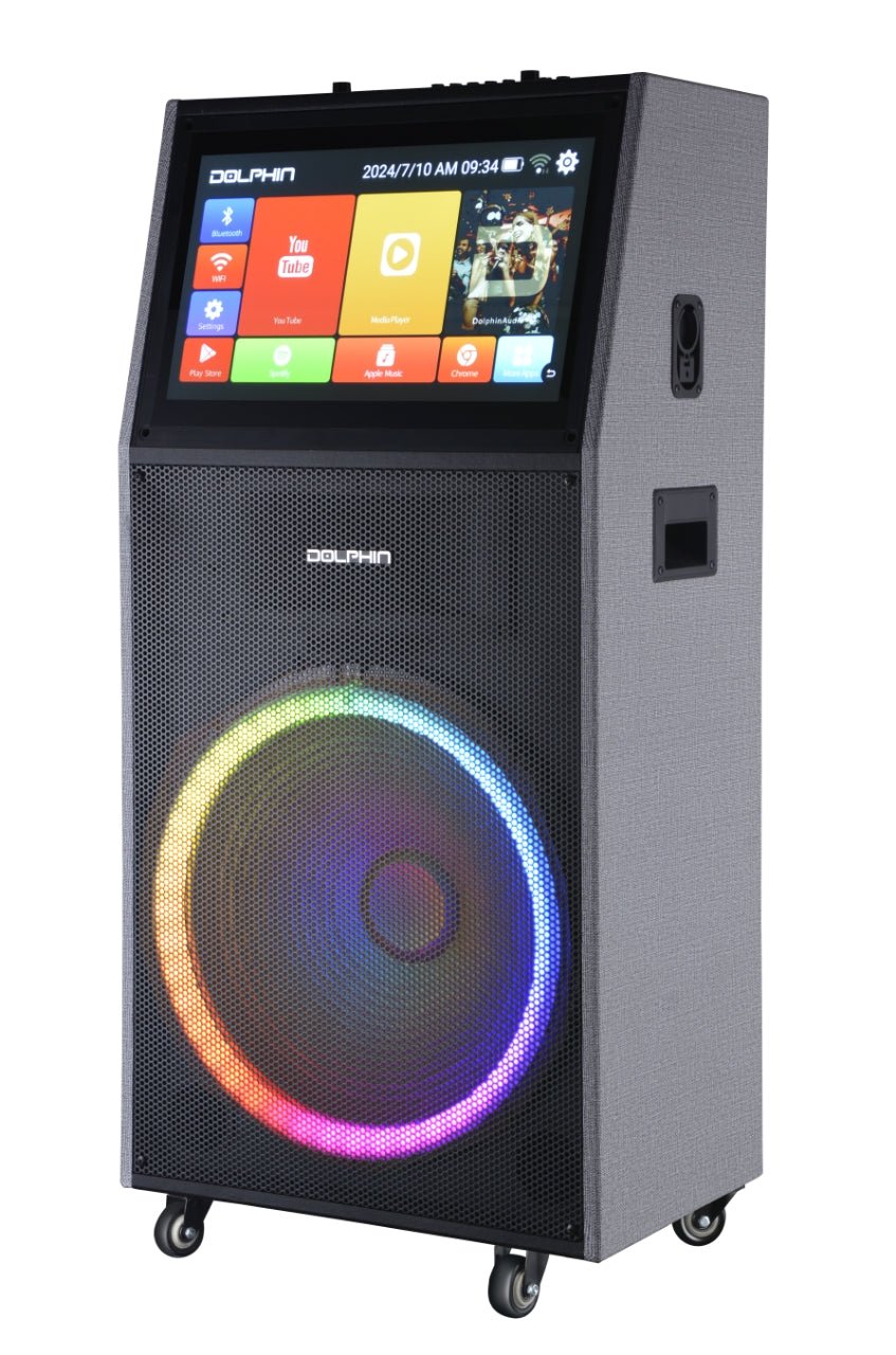 Dolphin All-In-One Karaoke Sound System with 18.5” Touchscreen and