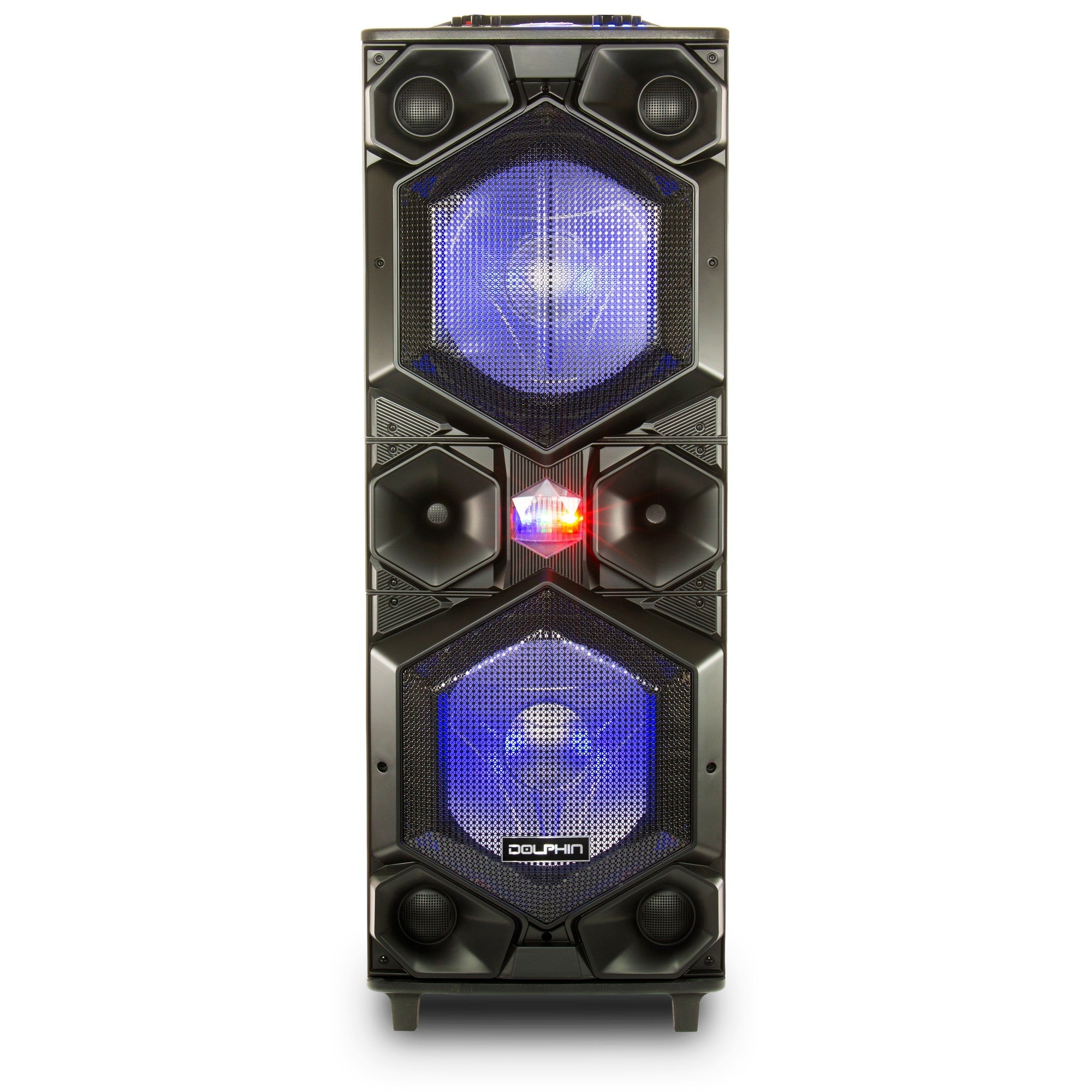 Dolphin SP-155BT Dual 15” Professional Party Ground Shaker Speaker