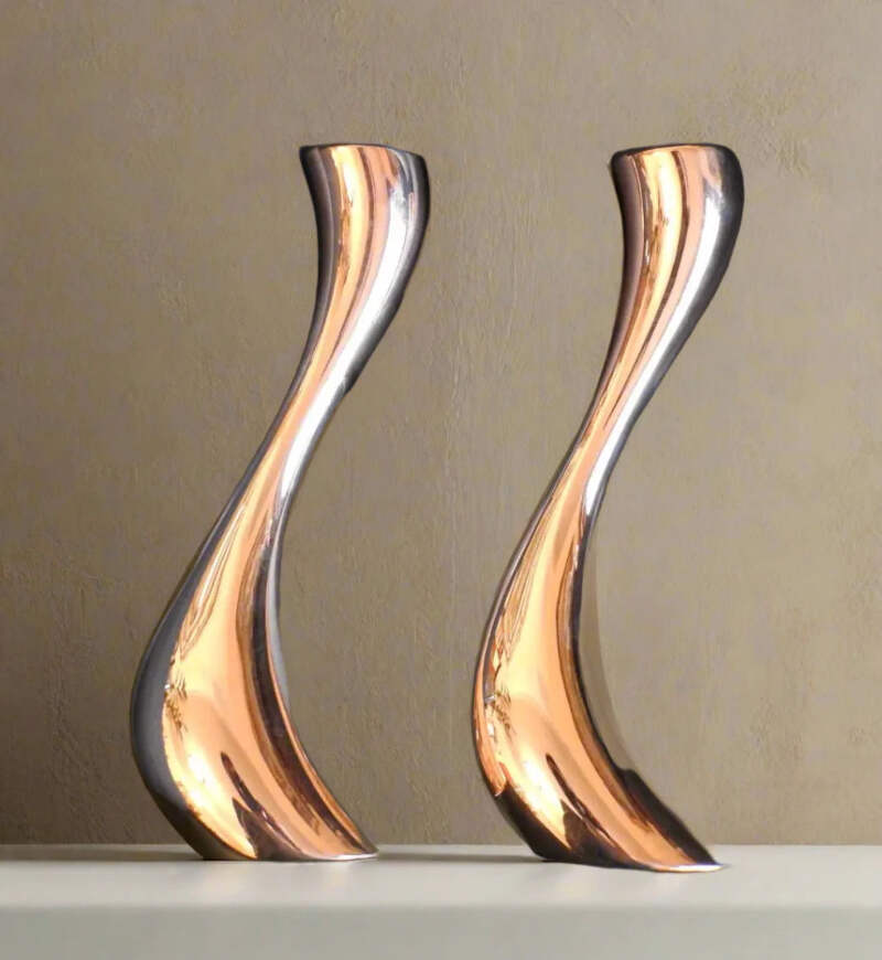 黃美珍 Jane Huang ジェーン・ホアン CD 2セット Iris Candleholder in bronze - Osanna Visconti di Modrone