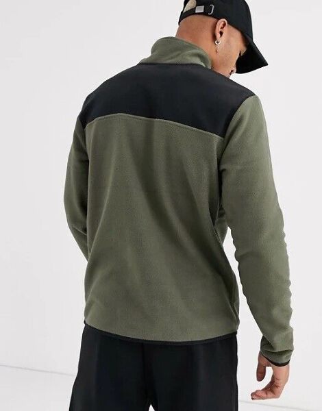 The North Face Men's TKA Glacier Snap-Neck Pullover Green (Sizes S