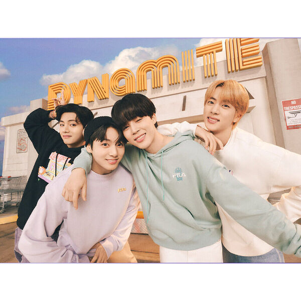 BTS X FILA DYNAMITE COLLECTION - DONUT HOODIE (V) SMALL + 2 Free