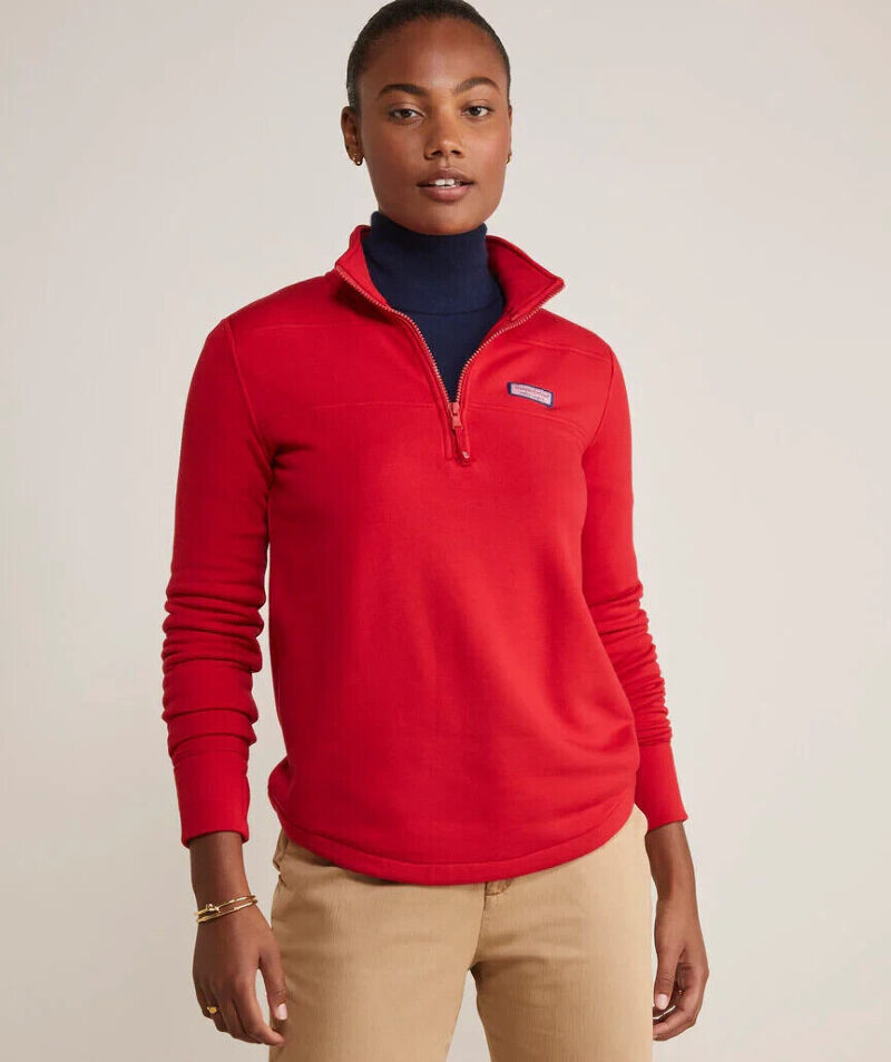 (取寄) ヴィンヤードヴァインズ レディース シェップ シャツ Vineyard Vines women Shep Shirt Red Velvet Vineyard Vines Women's Relaxed Shep Shirt (Size XS) Red