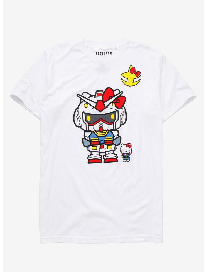 キティ ガンダム 半袖 Tシャツ Gundam x Hello Kitty RX-78-2 Gundam T-Shirt - *Choose Size* NEW W