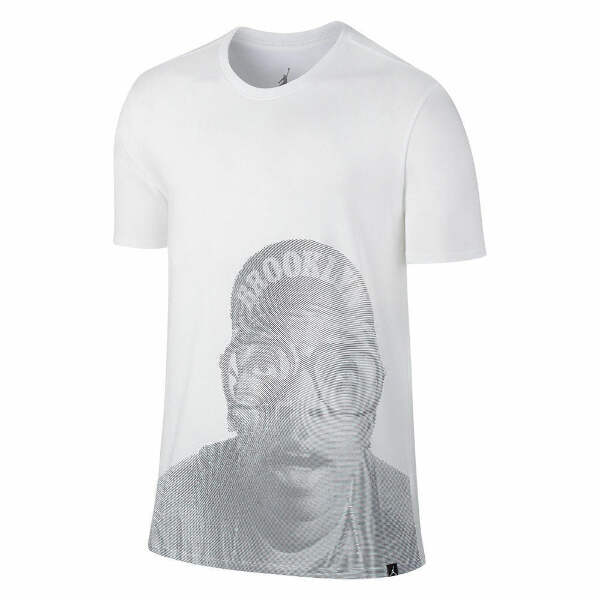 Jordan AJ Gotta Be The Shoes Spike Tee, White Medium NEW W TAG