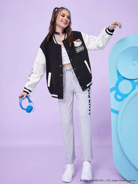 Lishow fashion Women 90's Oversize Bomber Genuine Leather
