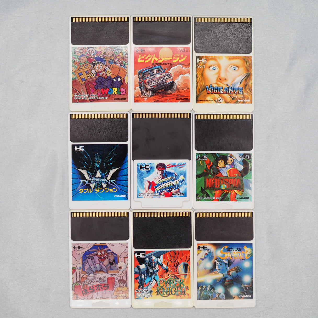 HuCARD ソフト無し　PC原人1 2 3セット HuCARD ソフト無しPC原人1 2 3セット