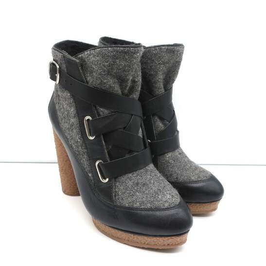 Loeffler randall suede outlet boots