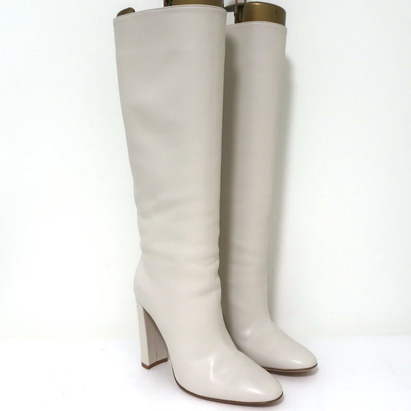 Gianvito rossi laura hot sale 85 leather knee boots