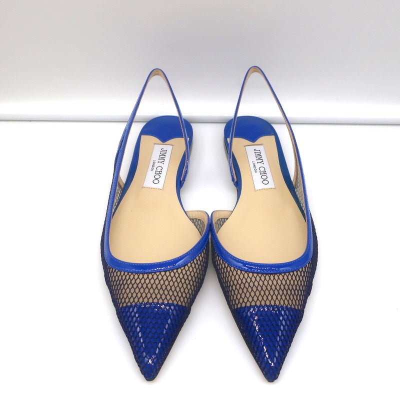 新品 Jimmy★Choo Rayan Flat Love Flat | White Degrade Crystal Mesh Flats | JIMMY CHOO
