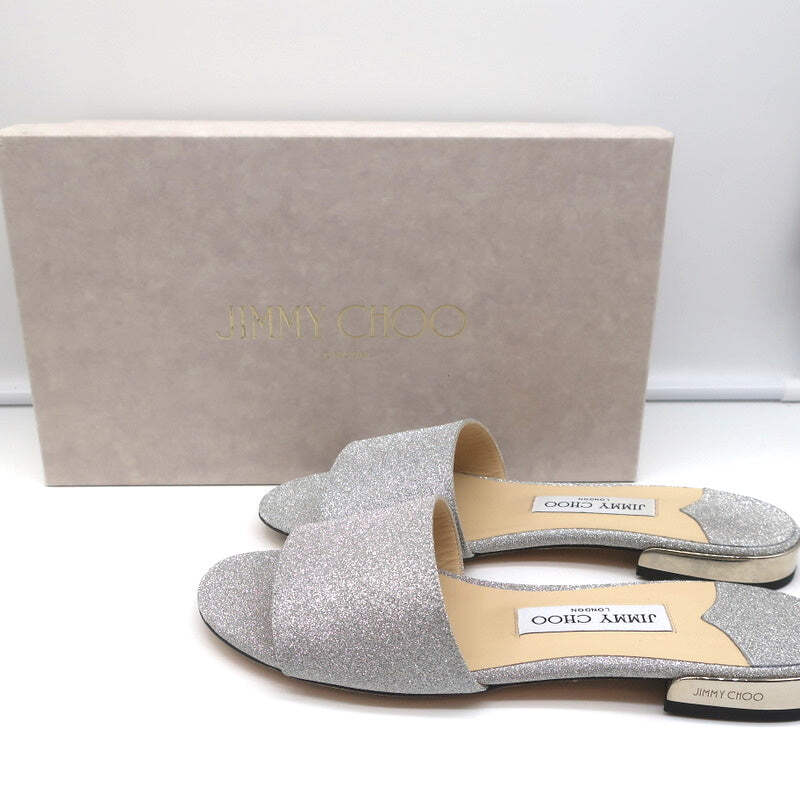 フラットシューズ Jimmy Choo FW25 Sandals (BELINDA SB FLAT JDPSILVER SILVER) Silver 