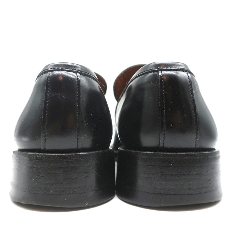 Gucci Square Toe Loafers Black Leather Size 43.5 E | eBay