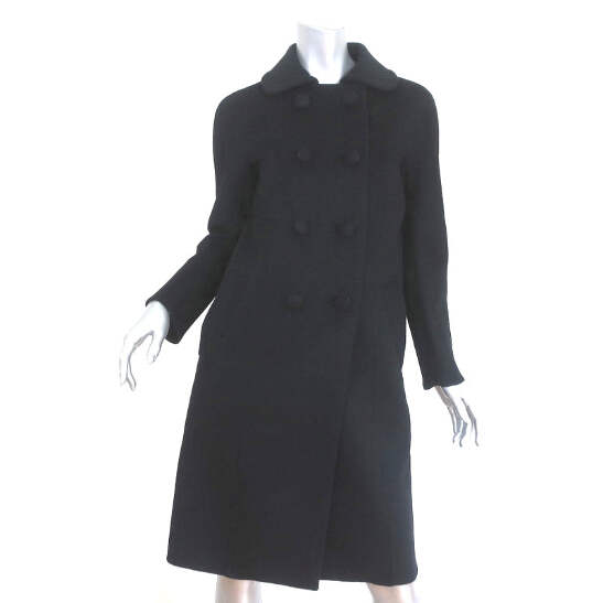 【送料&関税込】Prada Double-breasted Wool Coat Prada Double Breasted Coat Black Wool-Angora Size 40 | eBay