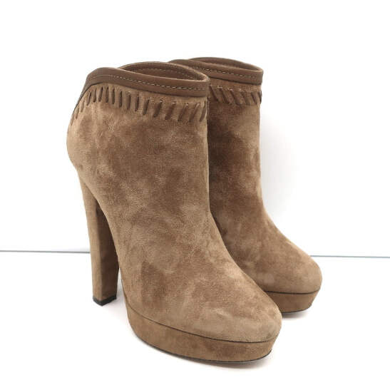 Brown on sale platform booties