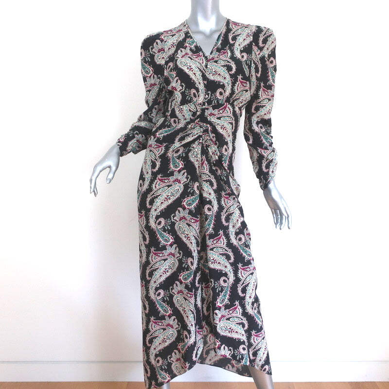 isabel marant ruched dress Isabel Marant toile Flora Ruched Midi Dress
