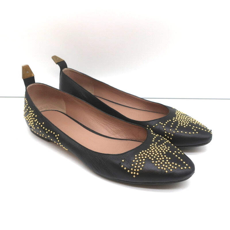 フラットシューズ CHLOE LEATHER BALLET FLATS Leather ballet flats Chloé Black size 37 EU in Leather