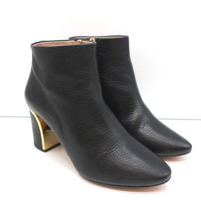 Gold on sale heel booties