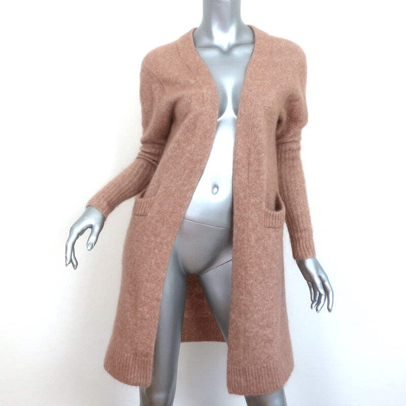 ACNE Studios Raya Mohair Cardigan Sweater Camel Size Extra