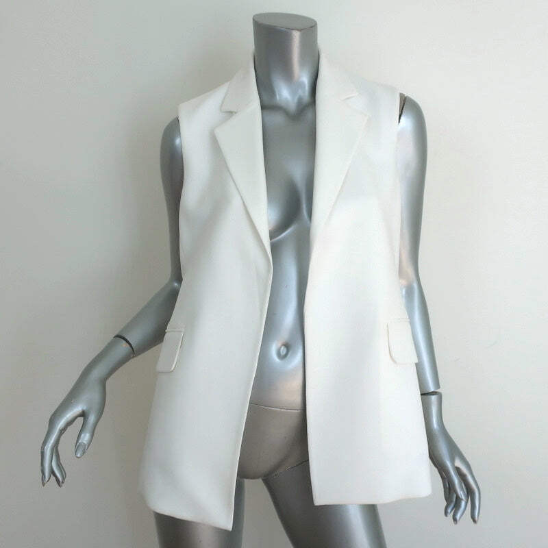 Theory Vest Sedeia Eggshell Admiral Crepe Size 4 NEW | eBay