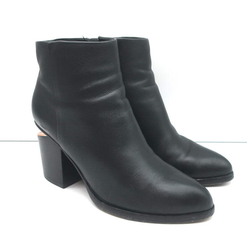 Alexander Wang Boots GABI Cutout Patent 80MM Rose Gold Boots  Alexander Wang Gabi Women Cut Out Heel Booties 39 main image 1