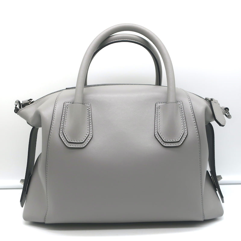 Givenchy Small Antigona Soft Bag Pearl Grey Leather