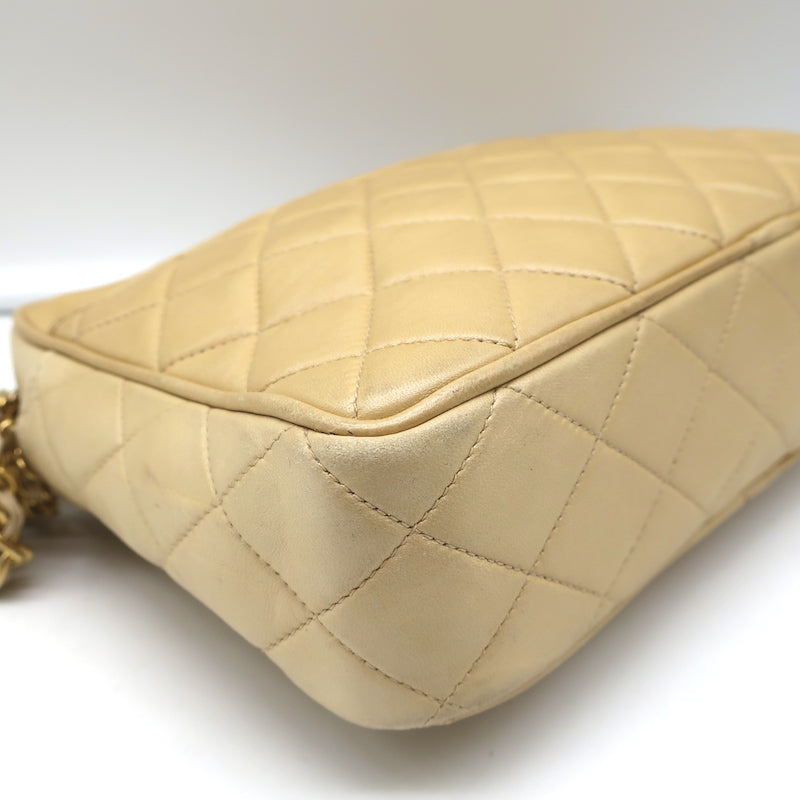 CHANEL　ショルダーバッグ　ベージュ VINTAGE CHANEL/シャネル】Wild stitch ショルダーバッグ（ショルダー