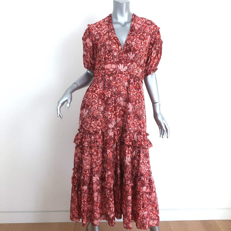 Ulla johnson red discount dress floral midi