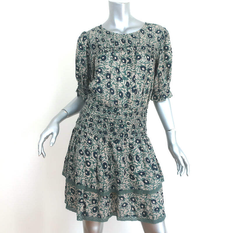 lucia floral dress in grey Layla Tulle Maxi Dress - Dusty Olive Floral main image 1