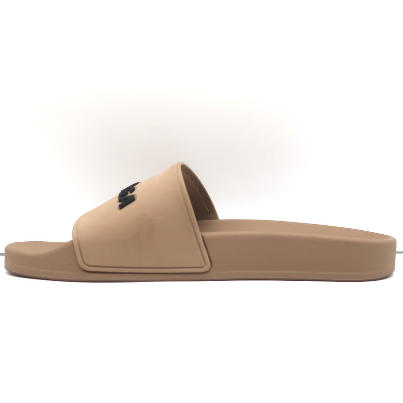 【Balenciaga】Pool ラバースライドサンダル 10mm、ベージュ Womens Balenciaga Pool Slide Sandal in beige sz 6 | eBay