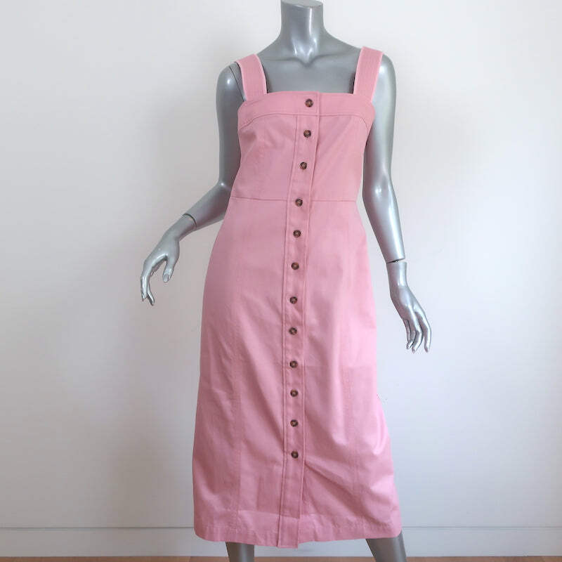 Hunter Bell Button-Up Midi Dress Sloan Pale Blush Cotton Size 8 NEW | eBay