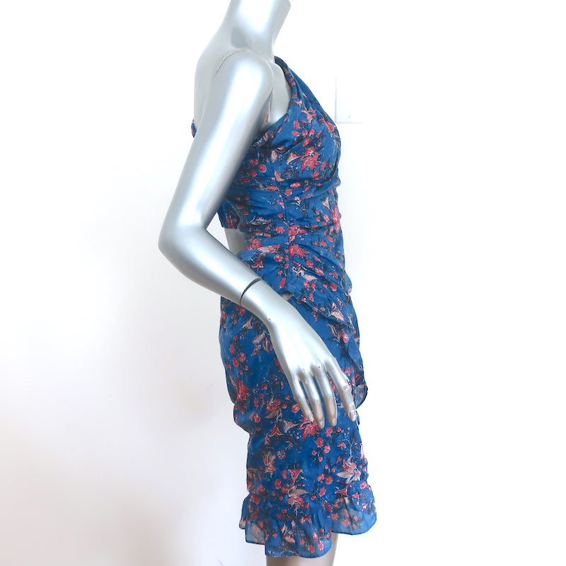 ワンピース ISABEL MARANT Woman Dress Blue RO0058FAA1J02I 30BU Isabel Marant Etoile Blue Caftan Mini Dress – The Curatorial