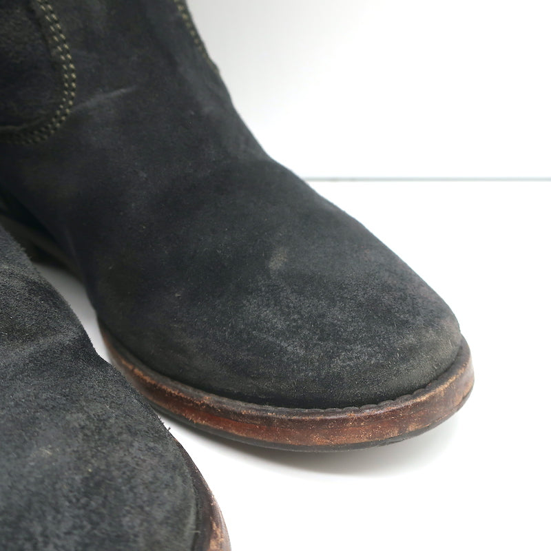 Isabel Marant Etoile Crisi Ankle Boots Black Suede Size 37