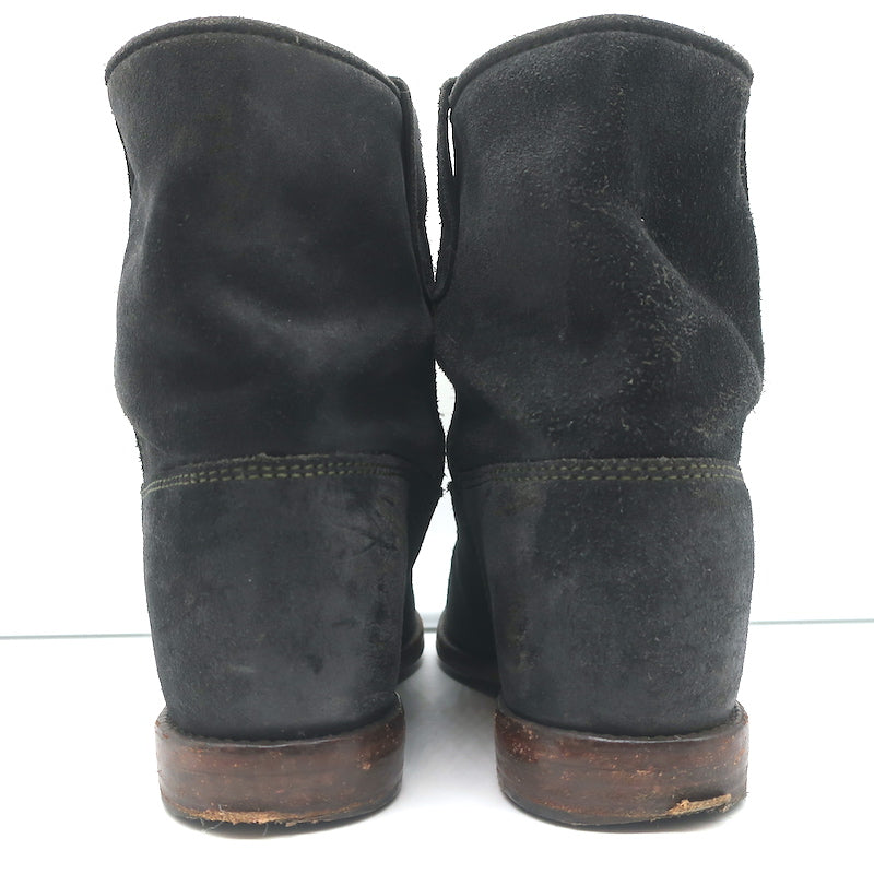 Isabel Marant Etoile Crisi Ankle Boots Black Suede Size 37