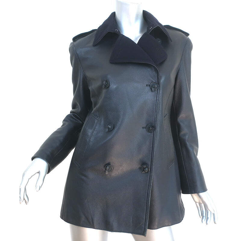 ジャケット Bottega Veneta DOUBLE BREASTED JACKET Bottega Veneta Double Breasted Leather Jacket with Cashmere