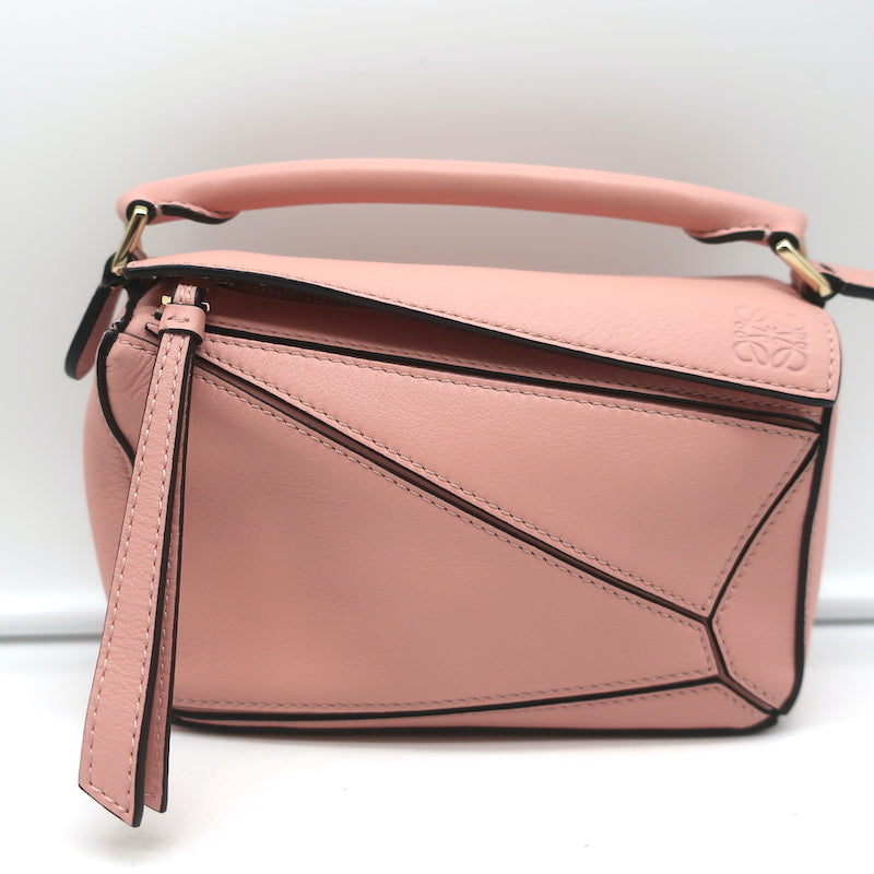 Loewe Puzzle Mini Bag Pink Leather Crossbody NEW | eBay Loewe Puzzle Mini Bag Pink Leather Crossbody NEW | eBay