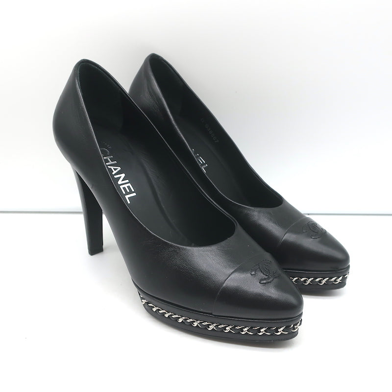 CHANEL パンプス　38 luxury-women-chanel-used-shoes